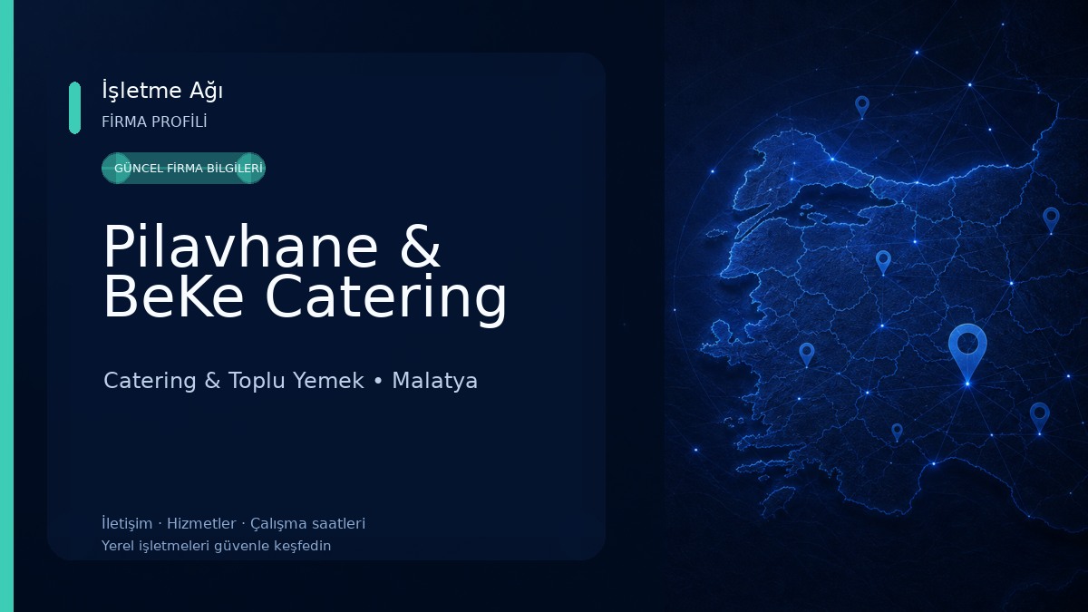 Pilavhane & BeKe Catering Catering & Toplu Yemek