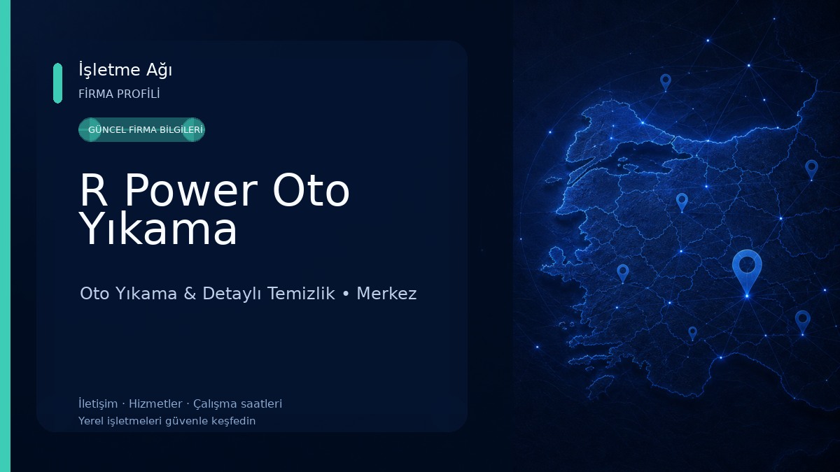 R Power Oto Yıkama Oto Yıkama & Detaylı Temizlik