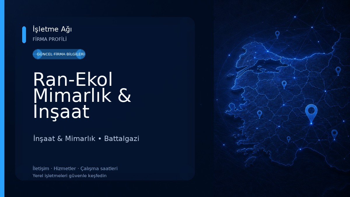 Ran-Ekol Mimarlık & İnşaat İnşaat & Mimarlık