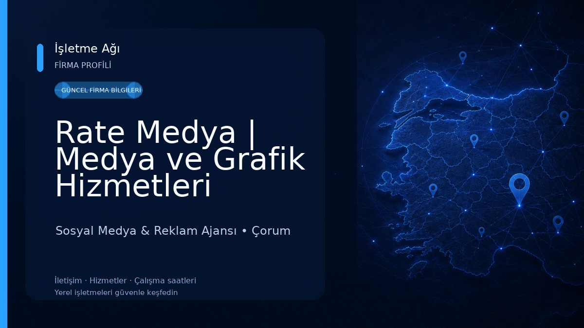 Rate Medya | Medya ve Grafik Hizmetleri