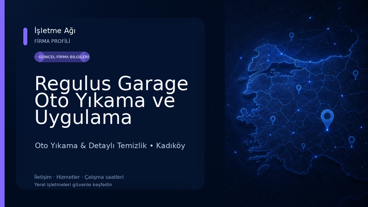 Regulus Garage Oto Yıkama ve Uygulama Merkezi