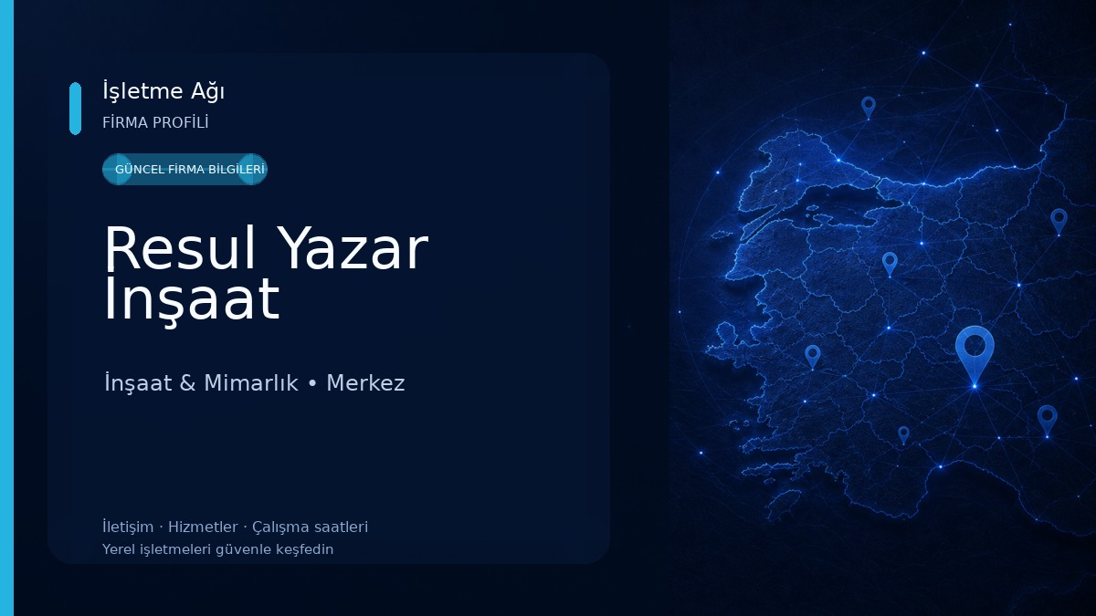 Resul Yazar İnşaat İnşaat & Mimarlık