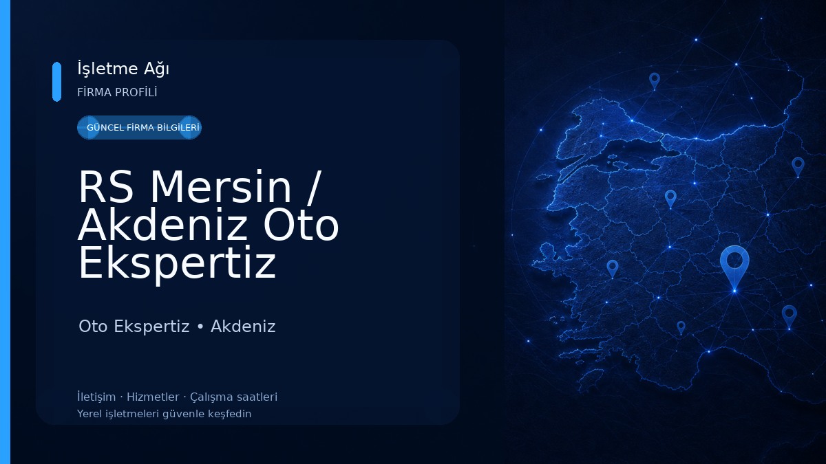 RS Mersin / Akdeniz Oto Ekspertiz