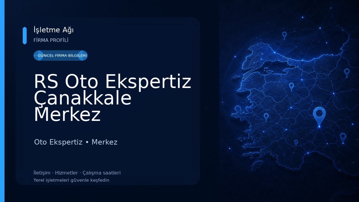 RS Oto Ekspertiz Çanakkale Merkez