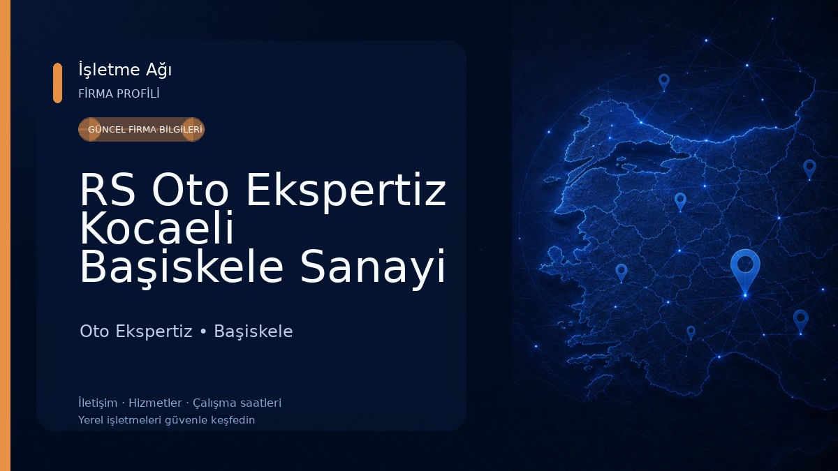 RS Oto Ekspertiz Kocaeli Başiskele Sanayi Sitesi