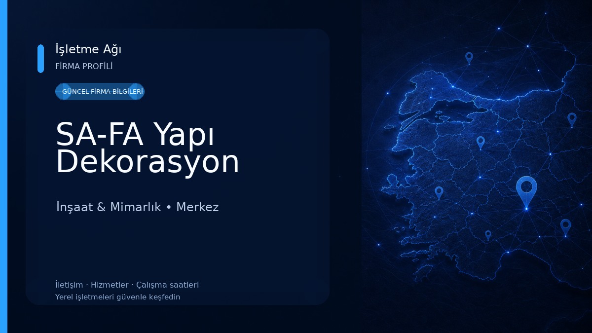 SA-FA Yapı Dekorasyon