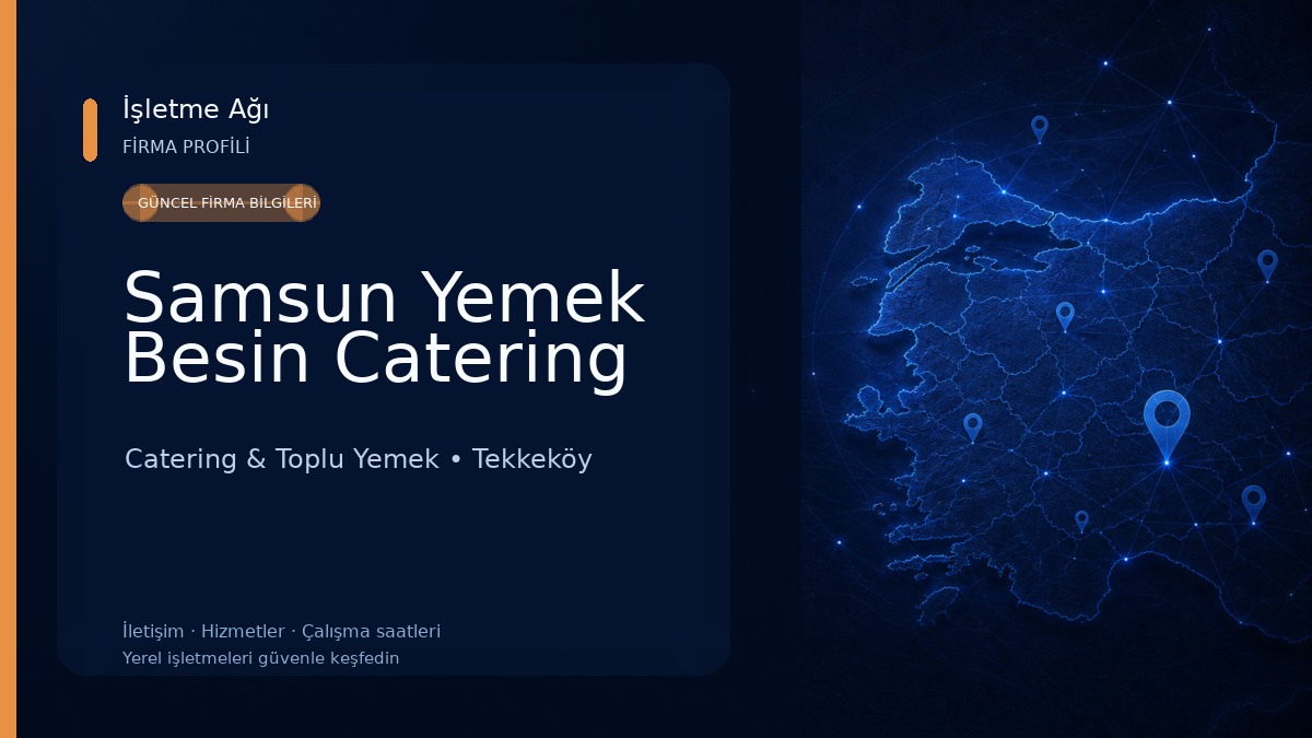 Samsun Yemek Besin Catering