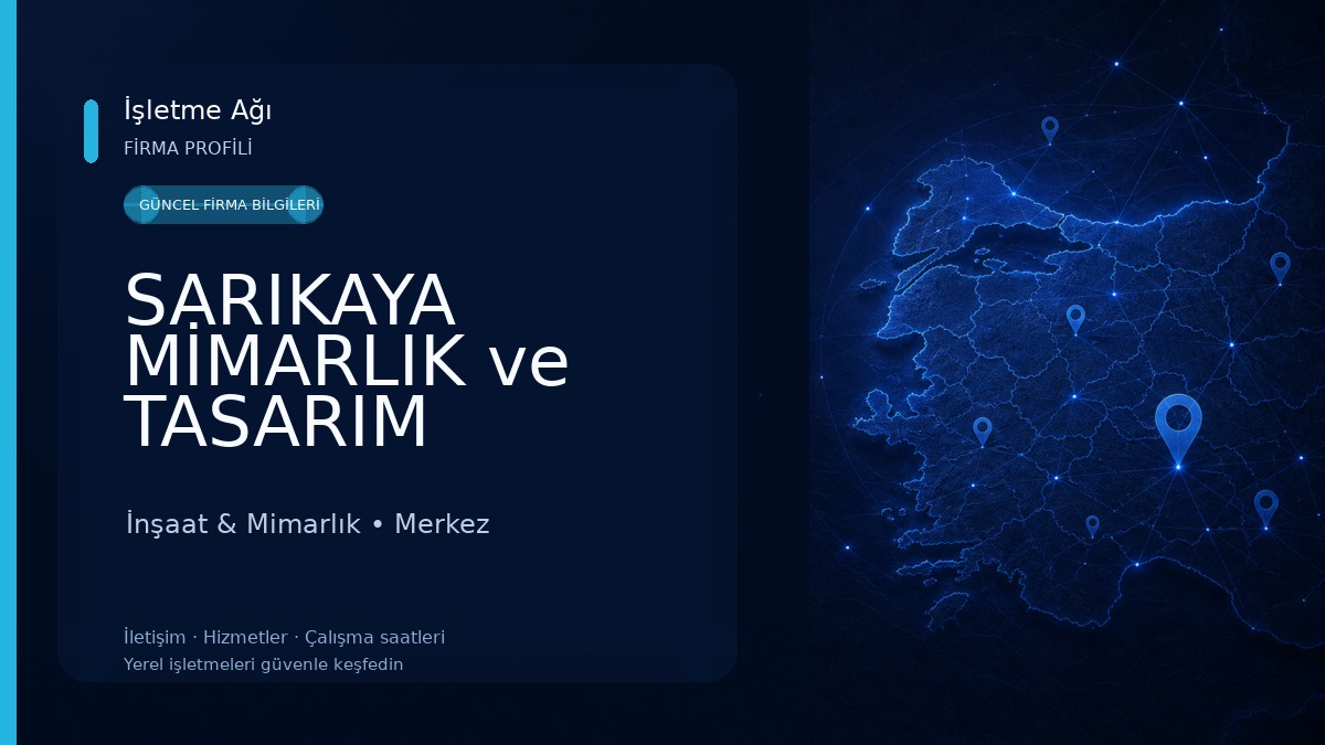 SARIKAYA MİMARLIK ve TASARIM