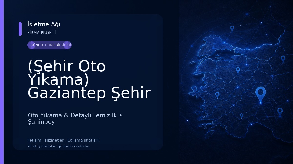(Şehir Oto Yıkama) Gaziantep Şehir Hastanesi Oto Yıkama