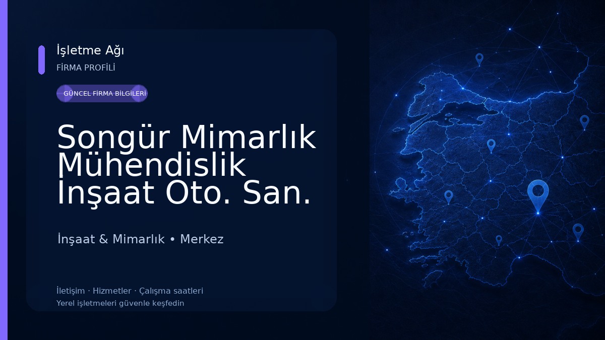 Songür Mimarlık Mühendislik İnşaat Oto. San. ve Tic. Ltd. Şti. İnşaat & Mimarlık