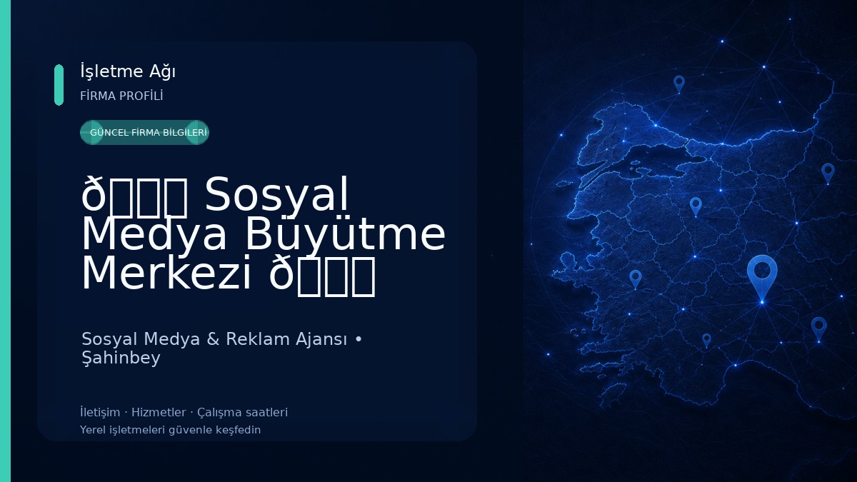 🚀 Sosyal Medya Büyütme Merkezi 🚀 Sosyal Medya & Reklam Ajansı