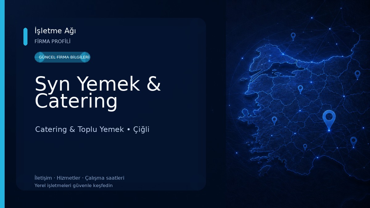 Syn Yemek & Catering Catering & Toplu Yemek
