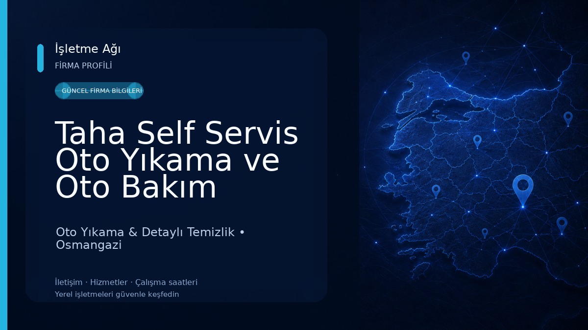 Taha Self Servis Oto Yıkama ve Oto Bakım Ürünleri Toptan Satış Noktası Oto Yıkama & Detaylı Temizlik