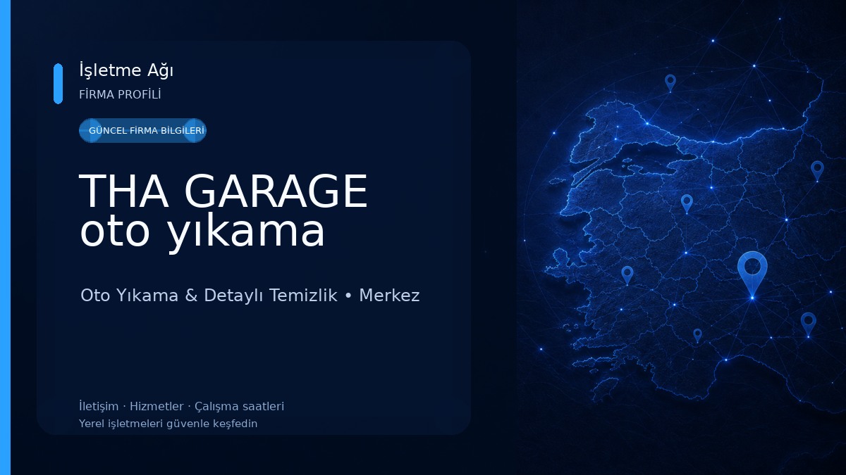 THA GARAGE oto yıkama