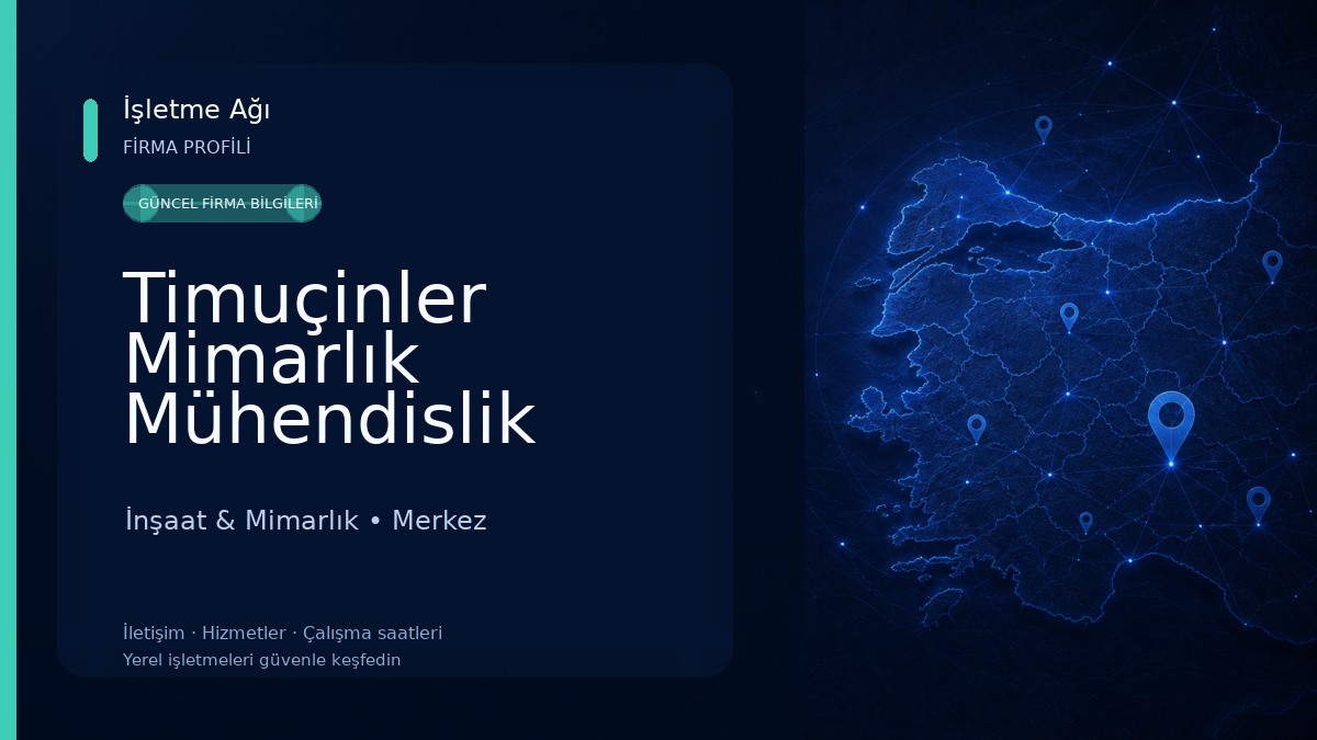 Timuçinler Mimarlık Mühendislik İnşaat İnşaat & Mimarlık