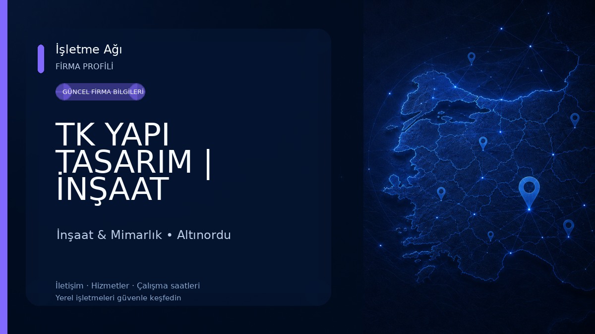 TK YAPI TASARIM | İNŞAAT İnşaat & Mimarlık