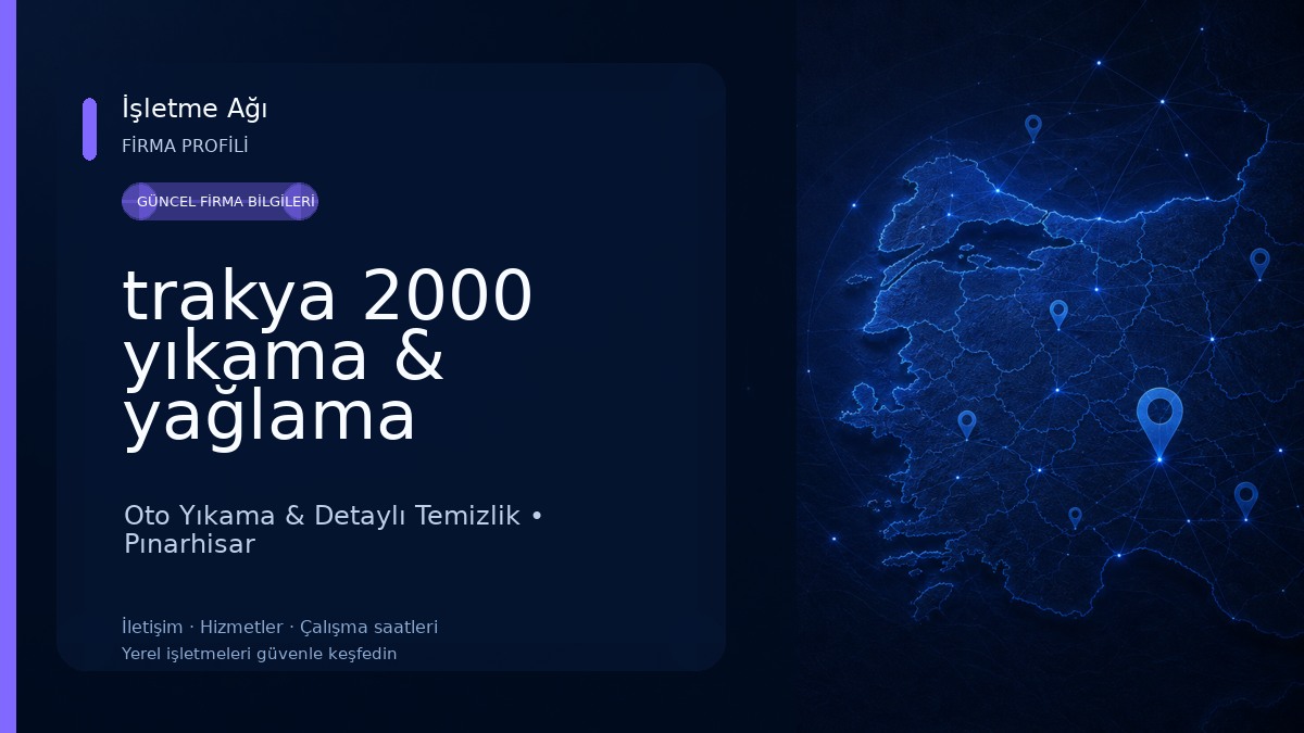 trakya 2000 yıkama & yağlama