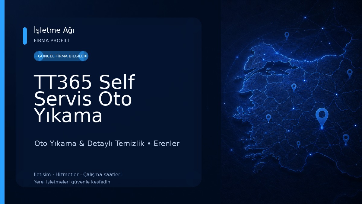 TT365 Self Servis Oto Yıkama Oto Yıkama & Detaylı Temizlik