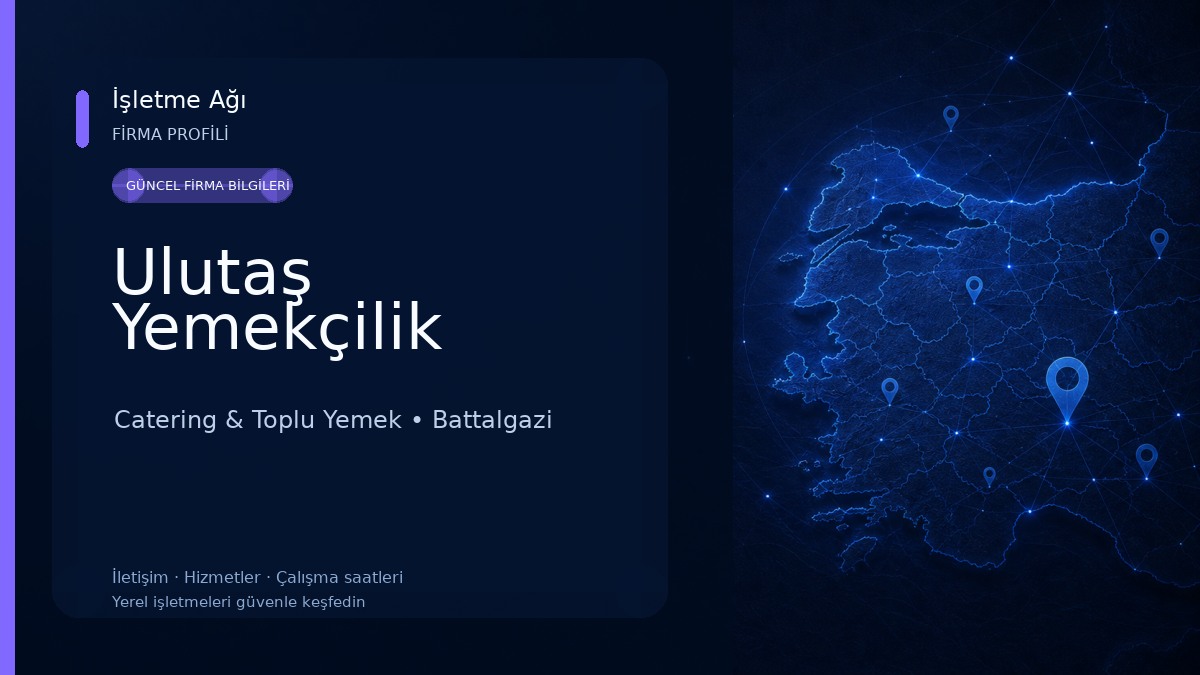Ulutaş Yemekçilik Catering & Toplu Yemek