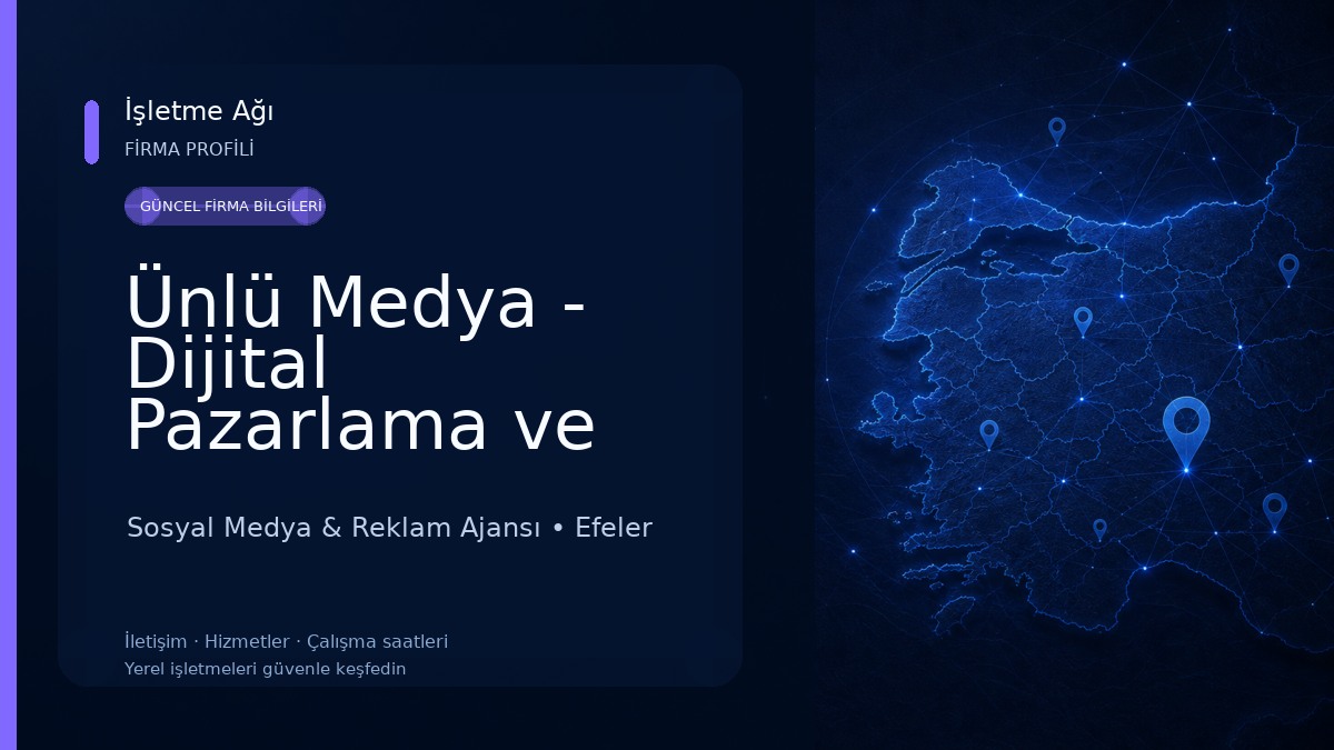 Ünlü Medya - Dijital Pazarlama ve Reklam Ajansı Sosyal Medya & Reklam Ajansı