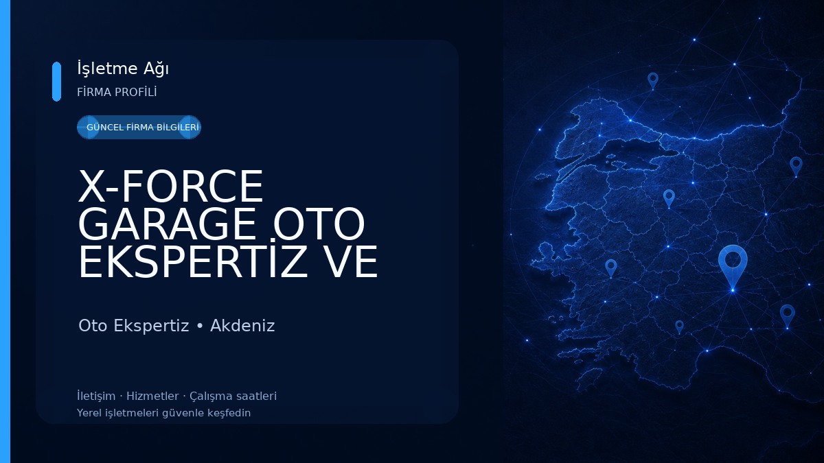 X-FORCE GARAGE OTO EKSPERTİZ VE PERFORMANS MERKEZİ