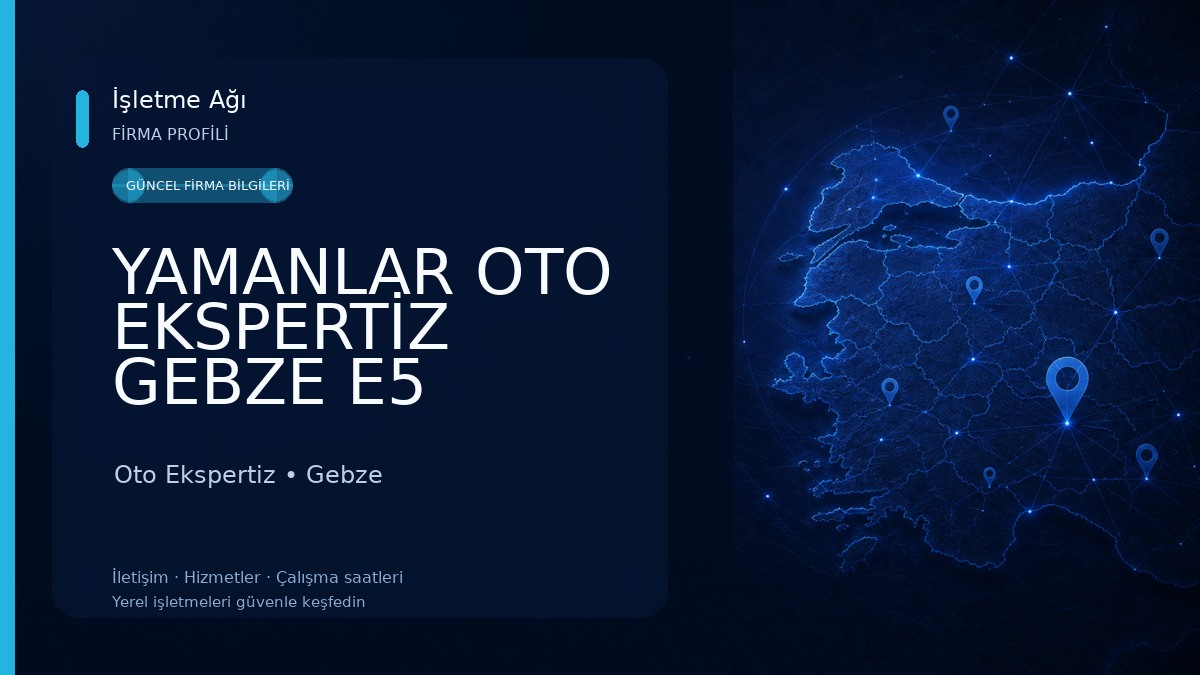YAMANLAR OTO EKSPERTİZ GEBZE E5 Oto Ekspertiz