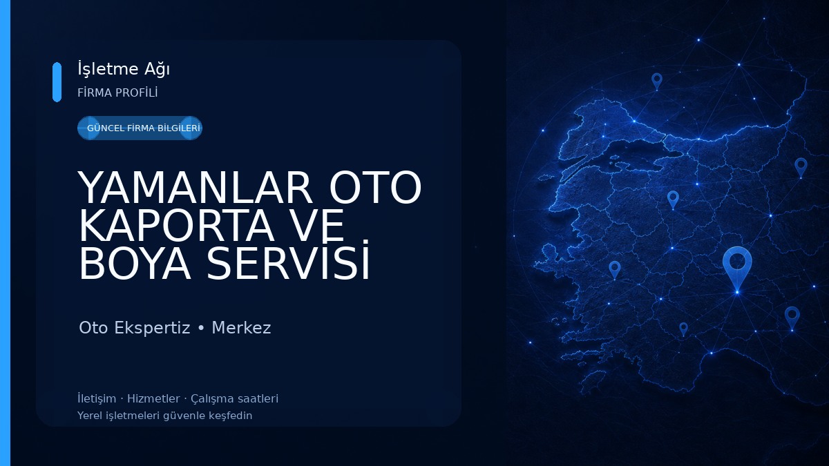 YAMANLAR OTO KAPORTA VE BOYA SERVİSİ Oto Ekspertiz