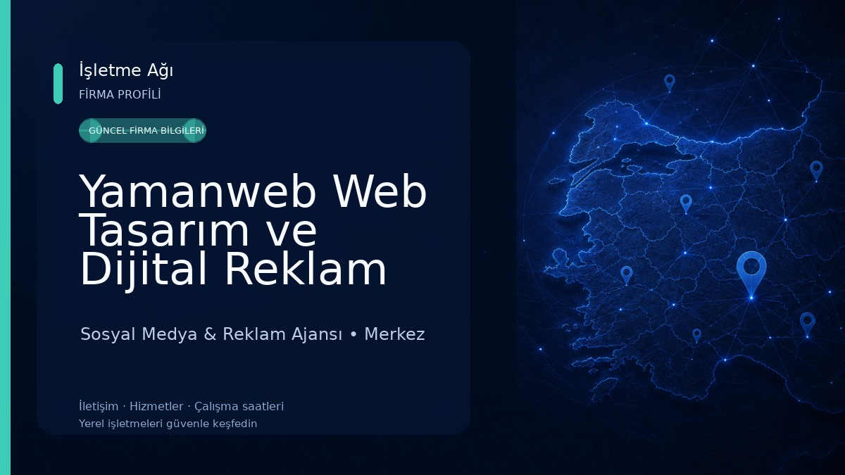 Yamanweb Web Tasarım ve Dijital Reklam Sosyal Medya & Reklam Ajansı
