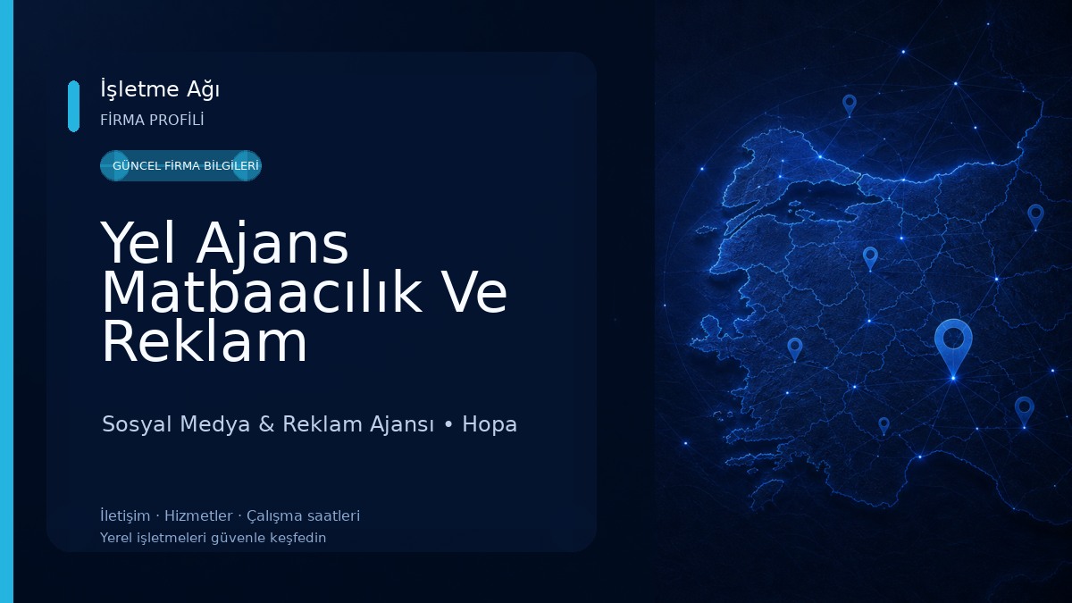 Yel Ajans Matbaacılık Ve Reklam Hizmetleri
