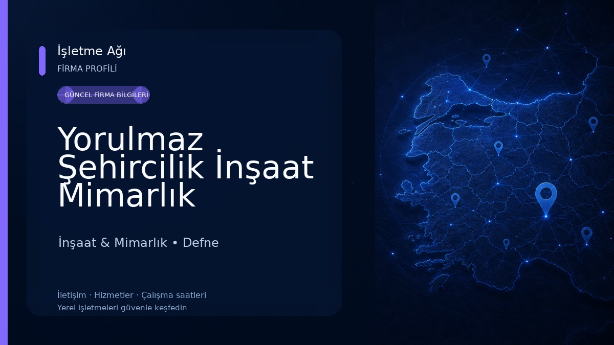 Yorulmaz Şehircilik İnşaat Mimarlık Taahhüt Ticaret Limited Şirketi İnşaat & Mimarlık