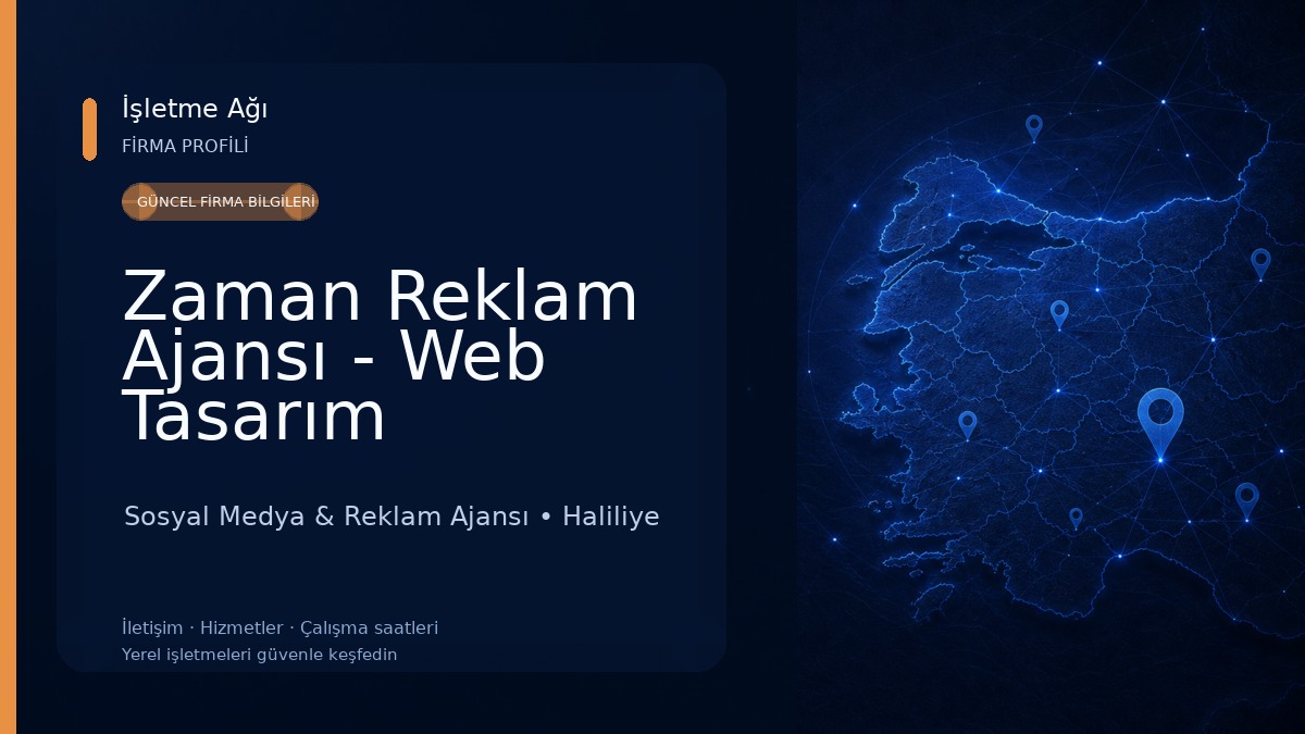 Zaman Reklam Ajansı - Web Tasarım Sosyal Medya & Reklam Ajansı