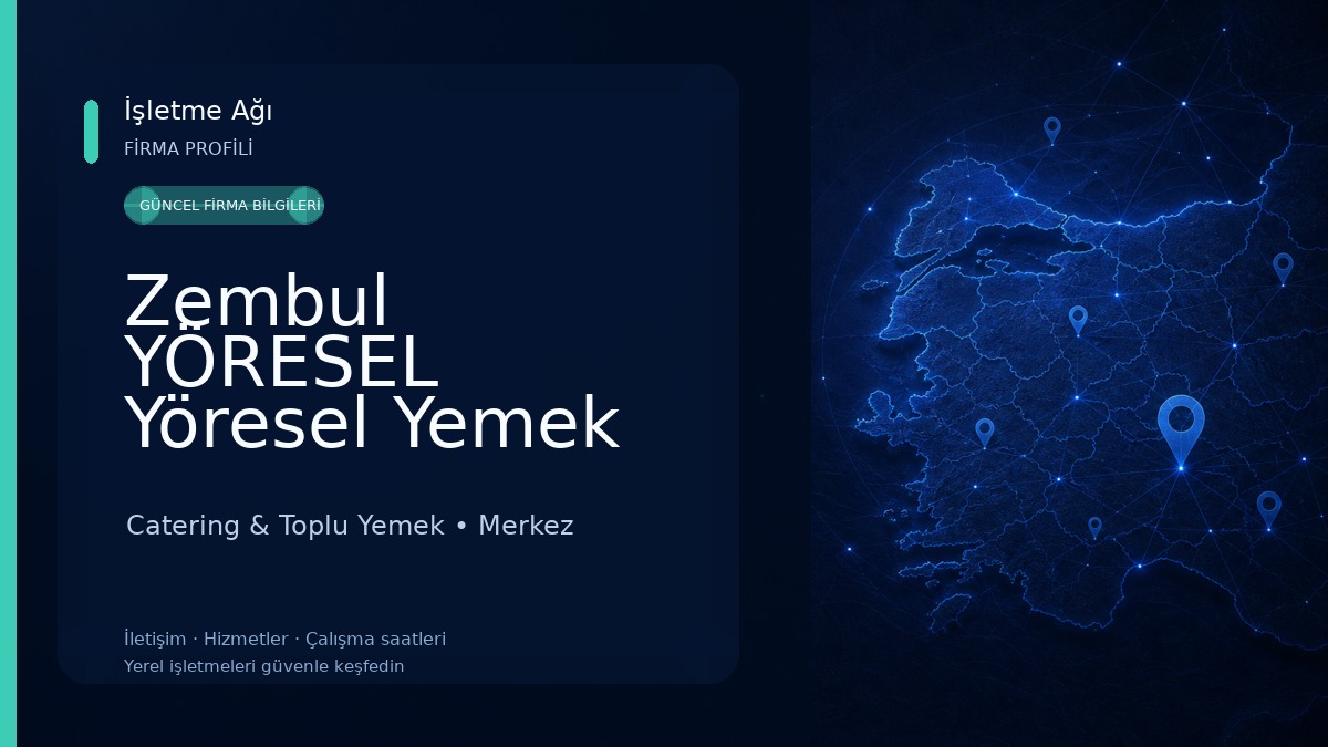 Zembul YÖRESEL Yöresel Yemek Lokantası-Kahvaltı -Kafe Catering & Toplu Yemek