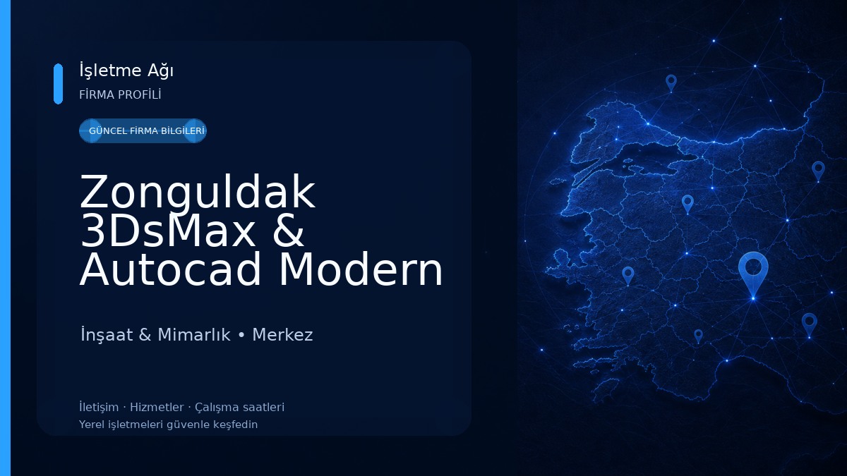 Zonguldak 3DsMax & Autocad Modern Mimari Modelleme | Hakan BOZAKLI İnşaat & Mimarlık